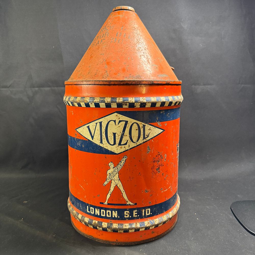 Lot 270: Vigzol Five-Gallon Oil Can