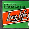 Long Life Lithanode Batteries Metal Advertising Sign. Rectangular metal sign for Long Life Image - 2