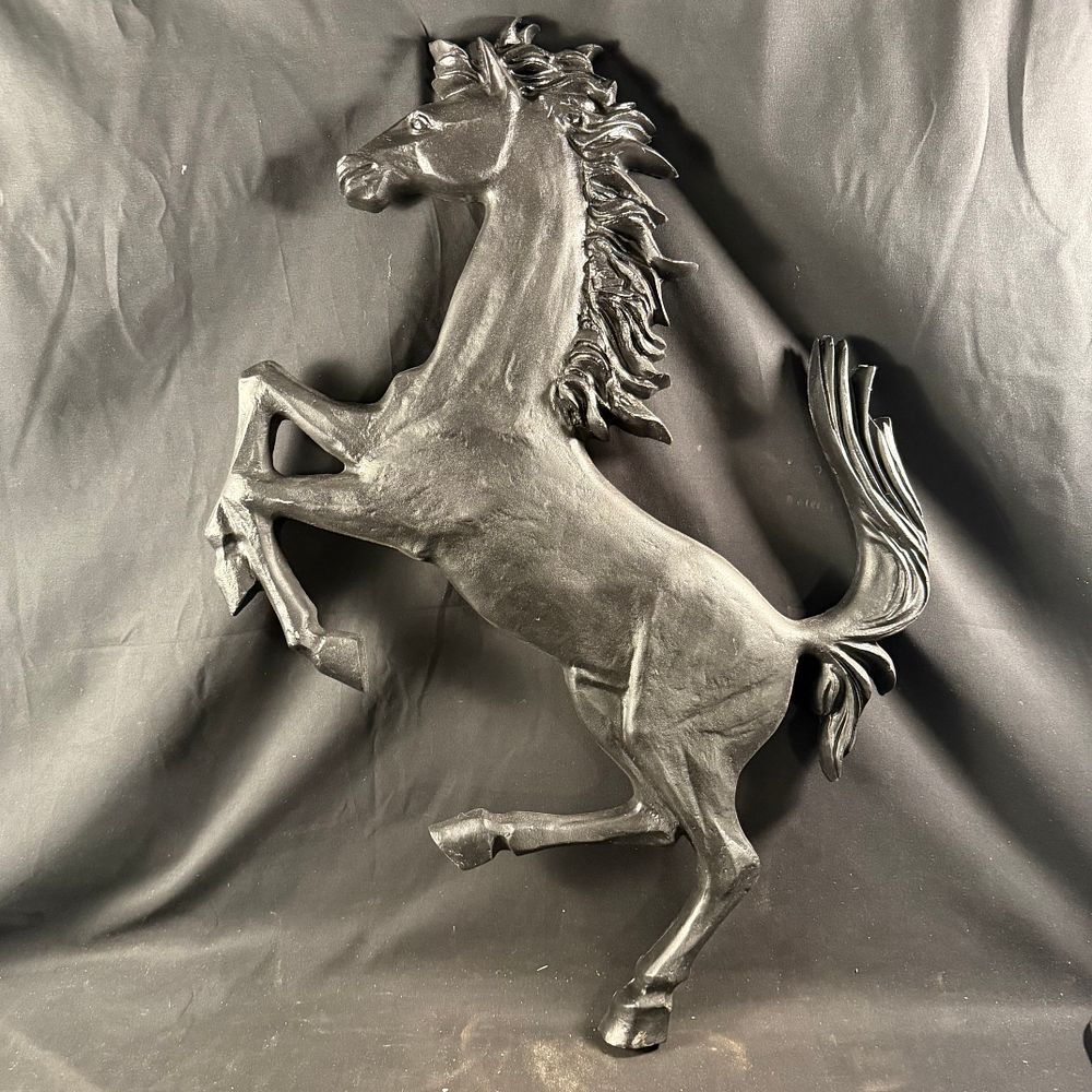 Lot 256: Ferrari Cavallino Rampante Cast Metal Wall Plaque