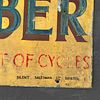 Humber Cycles Metal Advertising Sign: The Aristocrat of Cycles. Rectangular yellow metal sign Image - 2