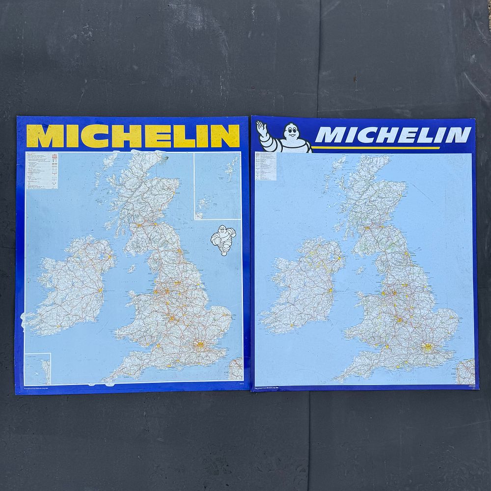 Lot 152: Two Michelin Map Tin Signs