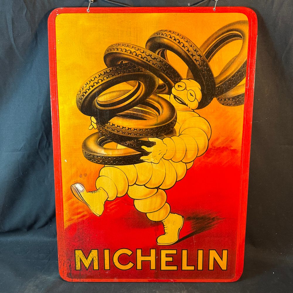 Lot 255: Michelin Composite Board Advertising Sign