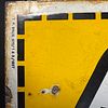 Yacco Huile Moteur Enamel Advertising Sign. Rectangular yellow, black, and white enamel sign for Image - 6