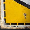 Yacco Huile Moteur Enamel Advertising Sign. Rectangular yellow, black, and white enamel sign for Image - 8
