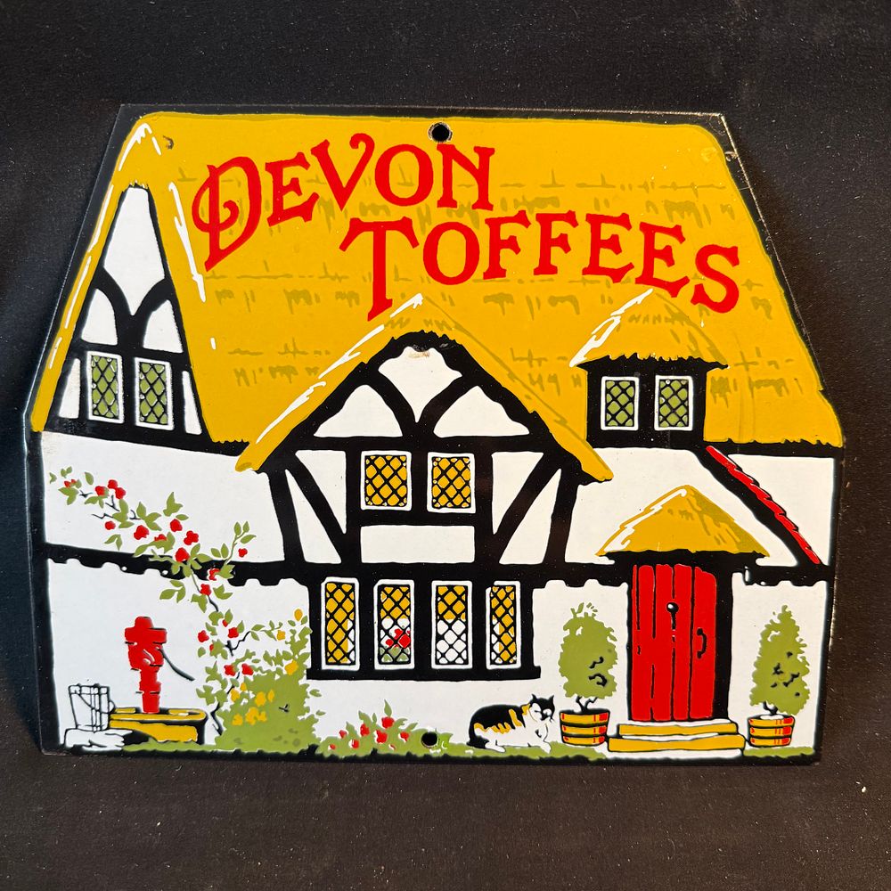 Lot 221: Devon Toffees Enamel Advertising Sign (Dodo design 1980's)