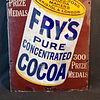 J.S. Fry & Sons Enamel Advertising Sign. Early 20th-century rectangular enamel sign for Frys Image - 2