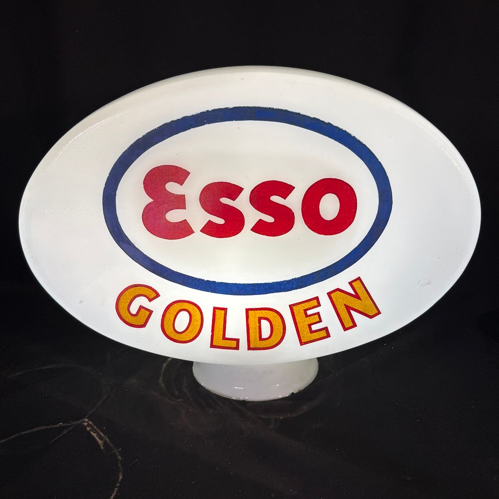 Lot 281: Esso Golden Petrol Pump Globe