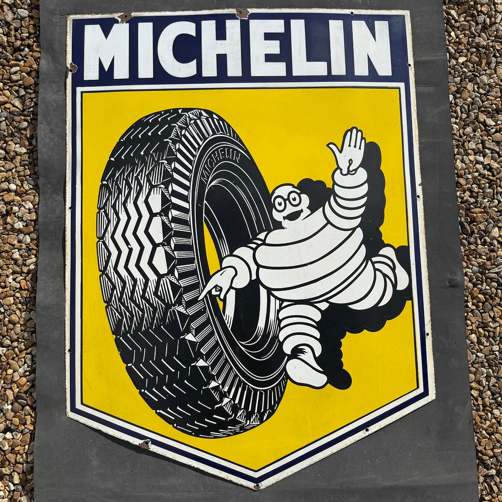 Lot 165: Michelin Enamel Advertising Sign