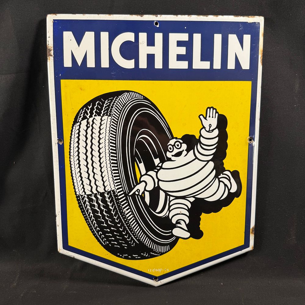 Lot 217: Michelin Enamel Advertising Sign
