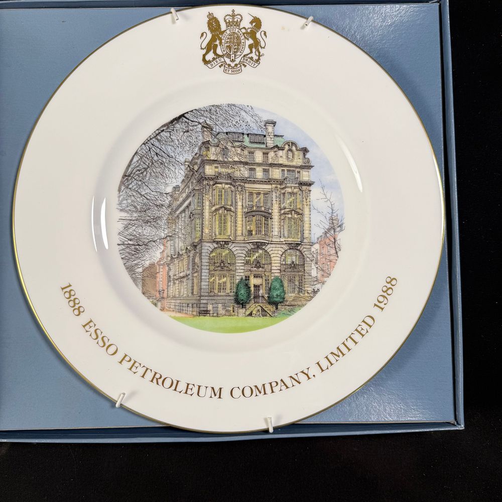 Lot 331: Esso Petroleum Company Commemorative Centenary Plate Fine Bone China
