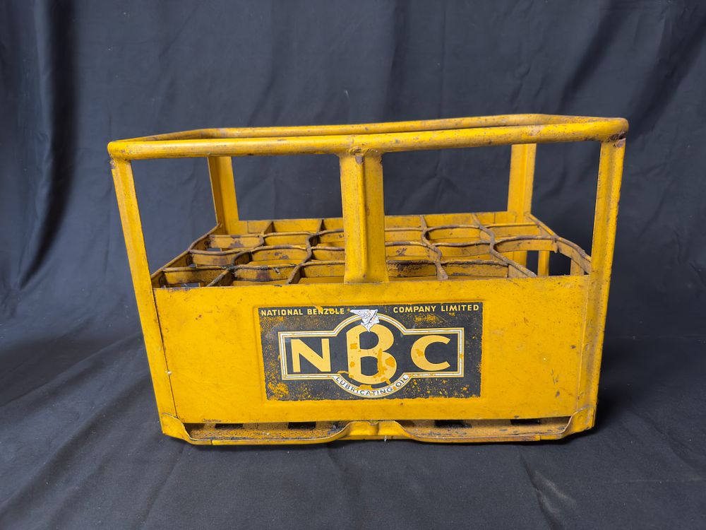 Lot 170: National Benzole Company Oil Bottle Crate