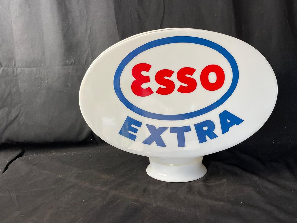 Lot 215: Esso Extra Plastic Petrol Pump Globe