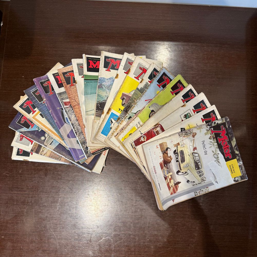 Lot 343: Collection of 20 Vintage Motor Magazine (1940s–1960)