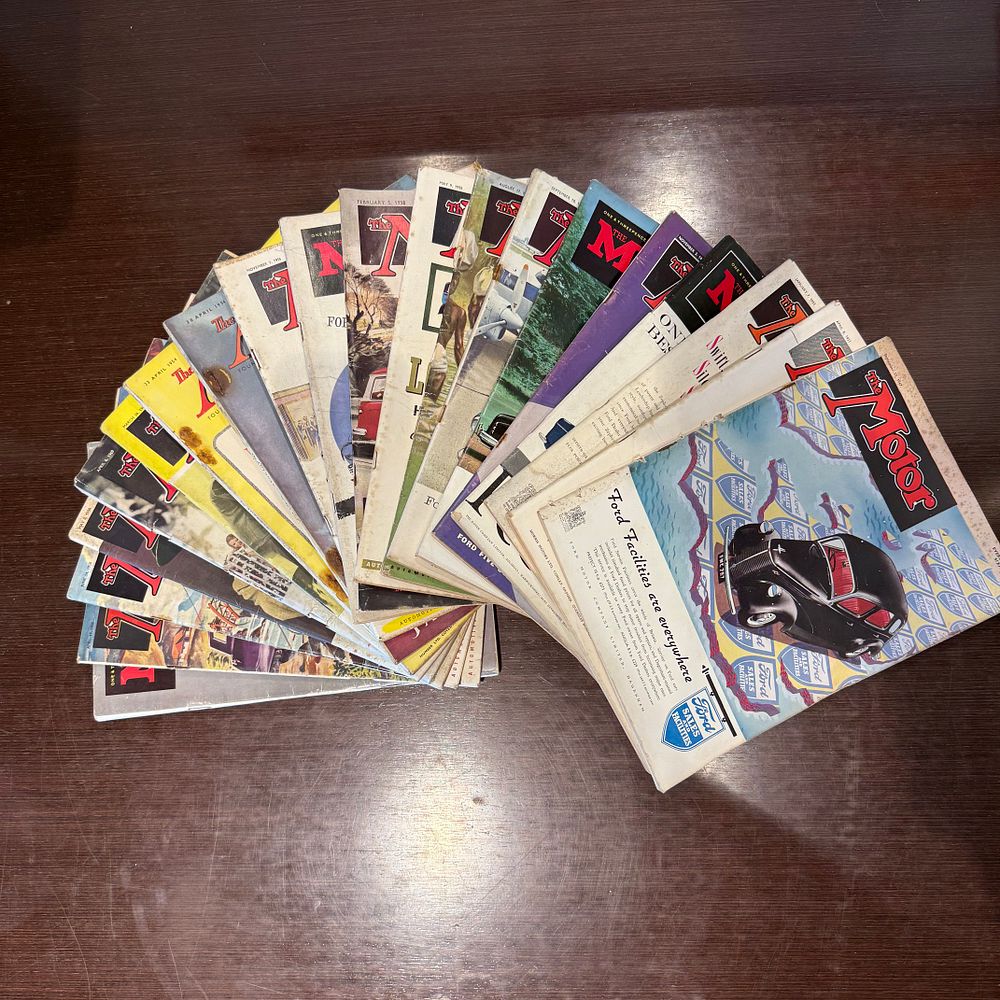 Lot 345: Collection of 20 Vintage Autocar & Motor Magazine (1940s–1960)