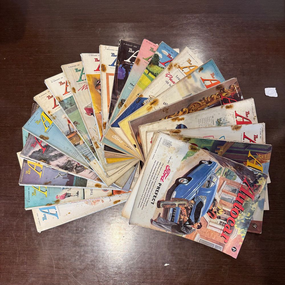 Lot 349: Collection of 20 Vintage Autocar Magazines (1950s–1960)