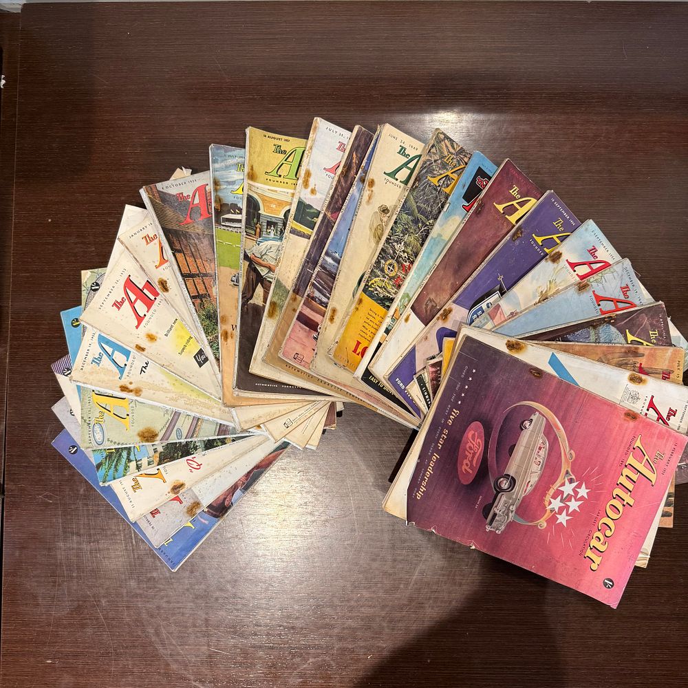 Lot 350: Collection of 28 Vintage Autocar Magazines (1940s–1960)