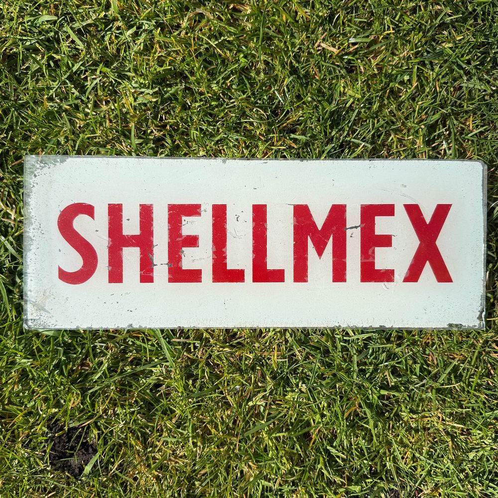 Lot 173: Shell-Mex Petrol Pump Advertising Panel