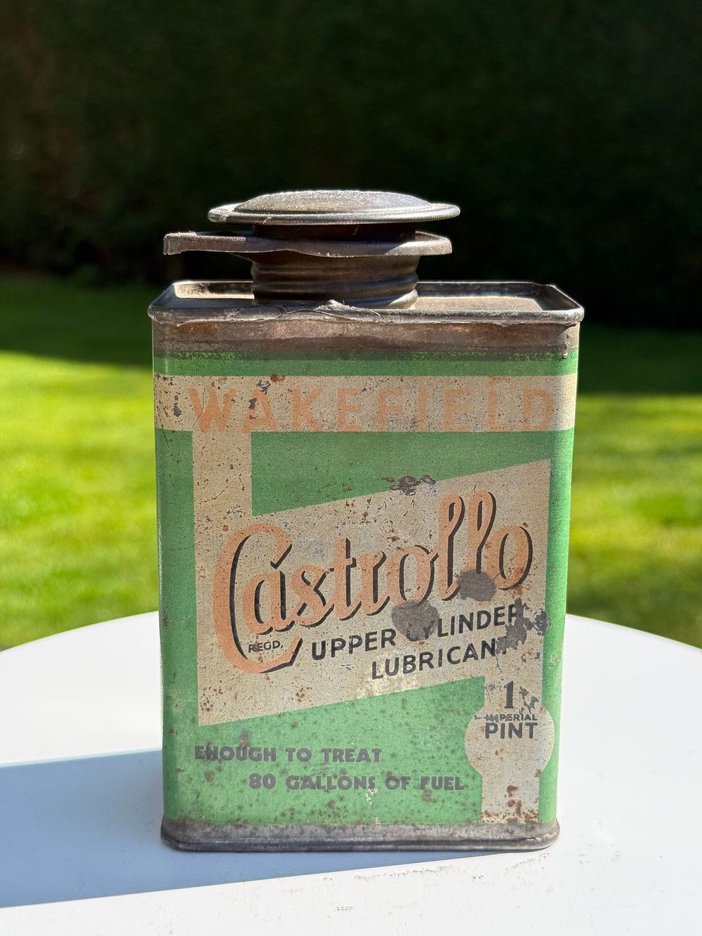 Lot 134: Wakefield Castrollo Upper Cylinder Lubricant Motor Oil Tin