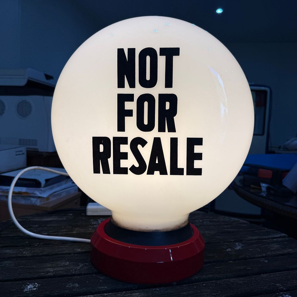 Lot 106: Shell-Mex & B.P. Ltd Not For Resale Petrol Pump Globe