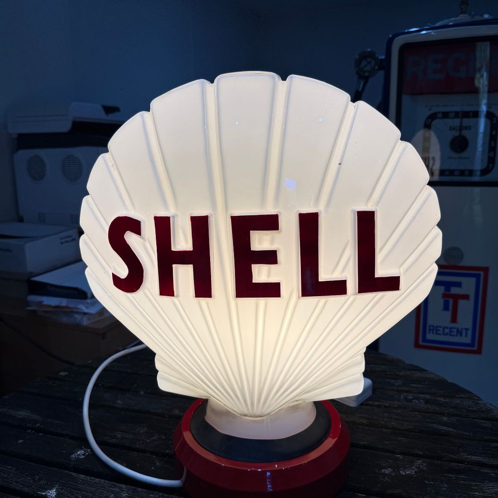 Lot 167: Shell Petrol Pump Globe