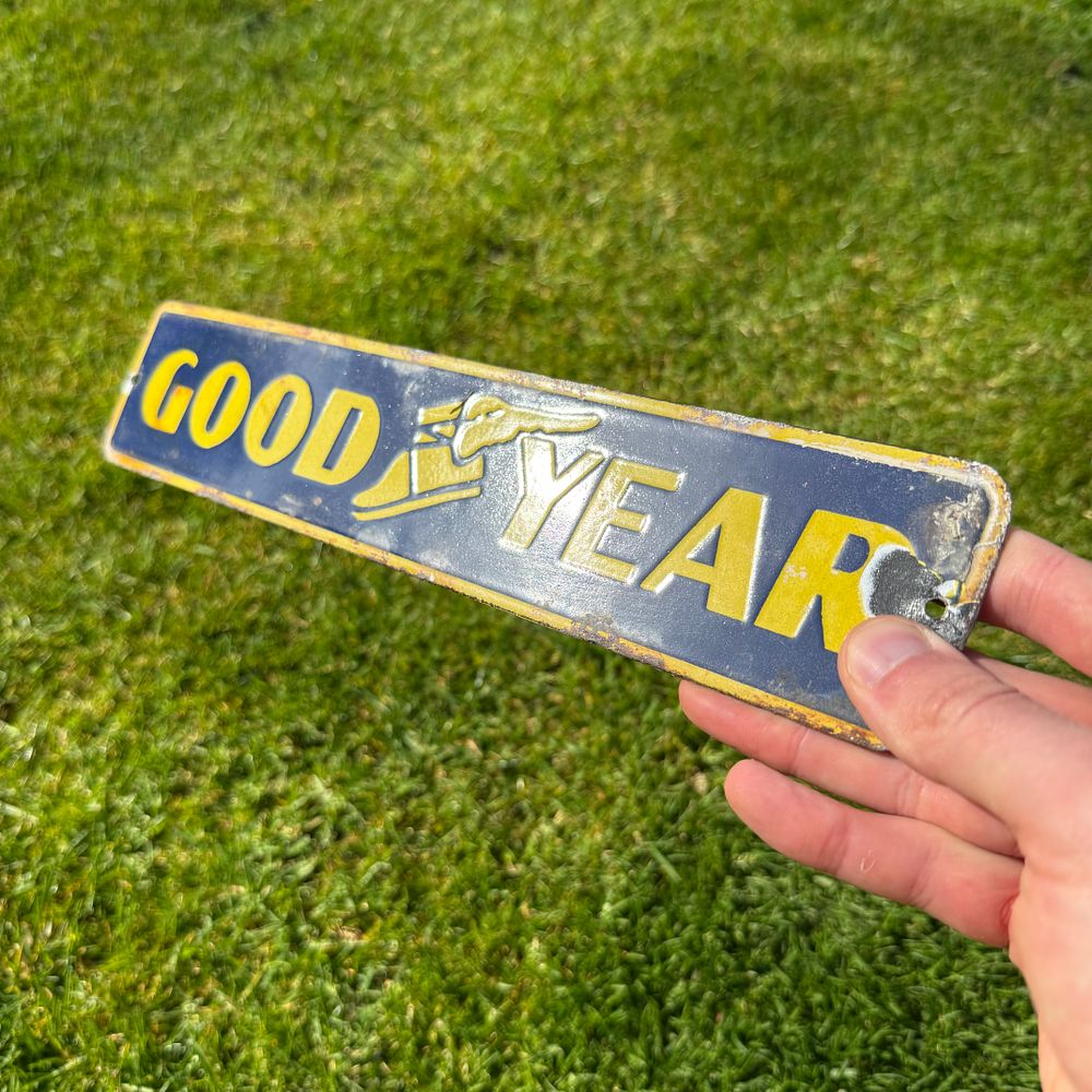 Lot 257: Goodyear Enamel Advertising Sign (Reproduction)