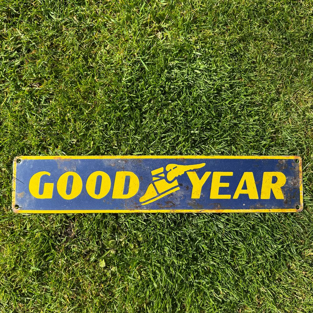 Lot 259: Goodyear Metal Advertising Sign (Reproduction)