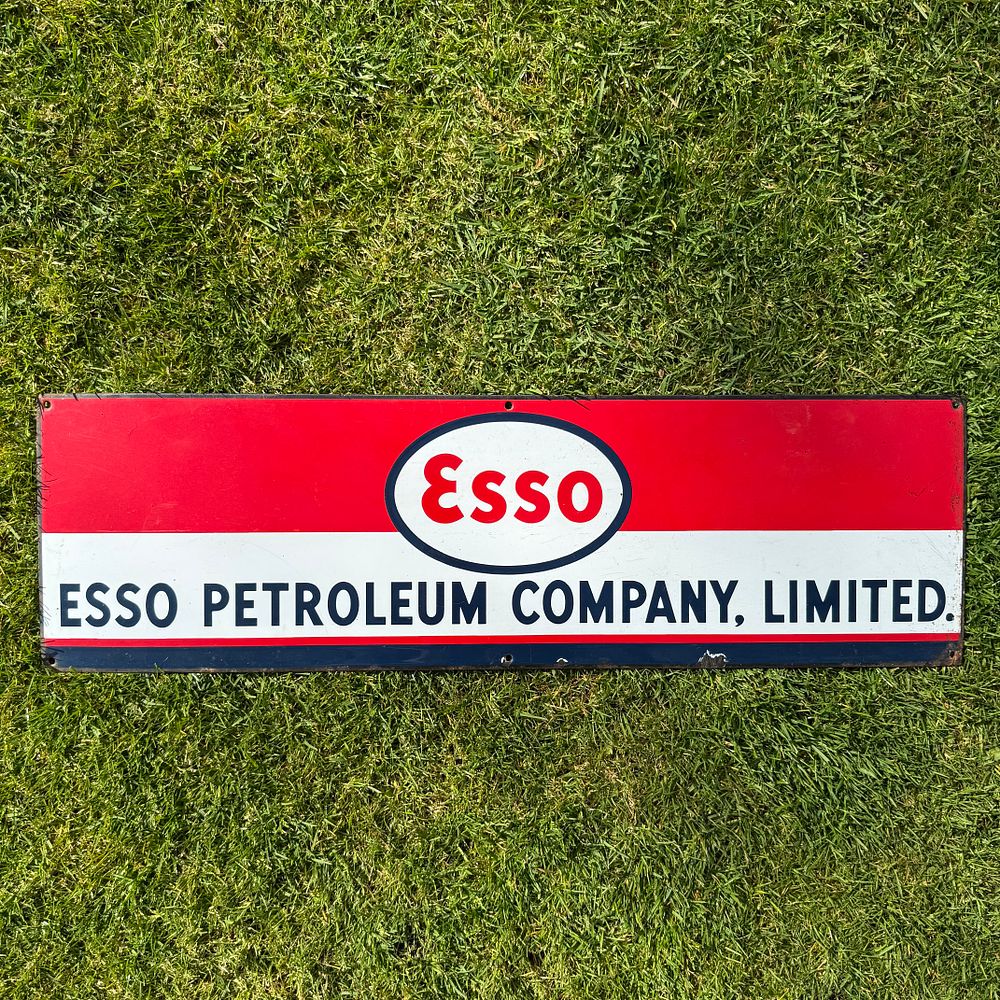 Lot 55: Esso Petroleum Company Limited Enamel Advertising Sign