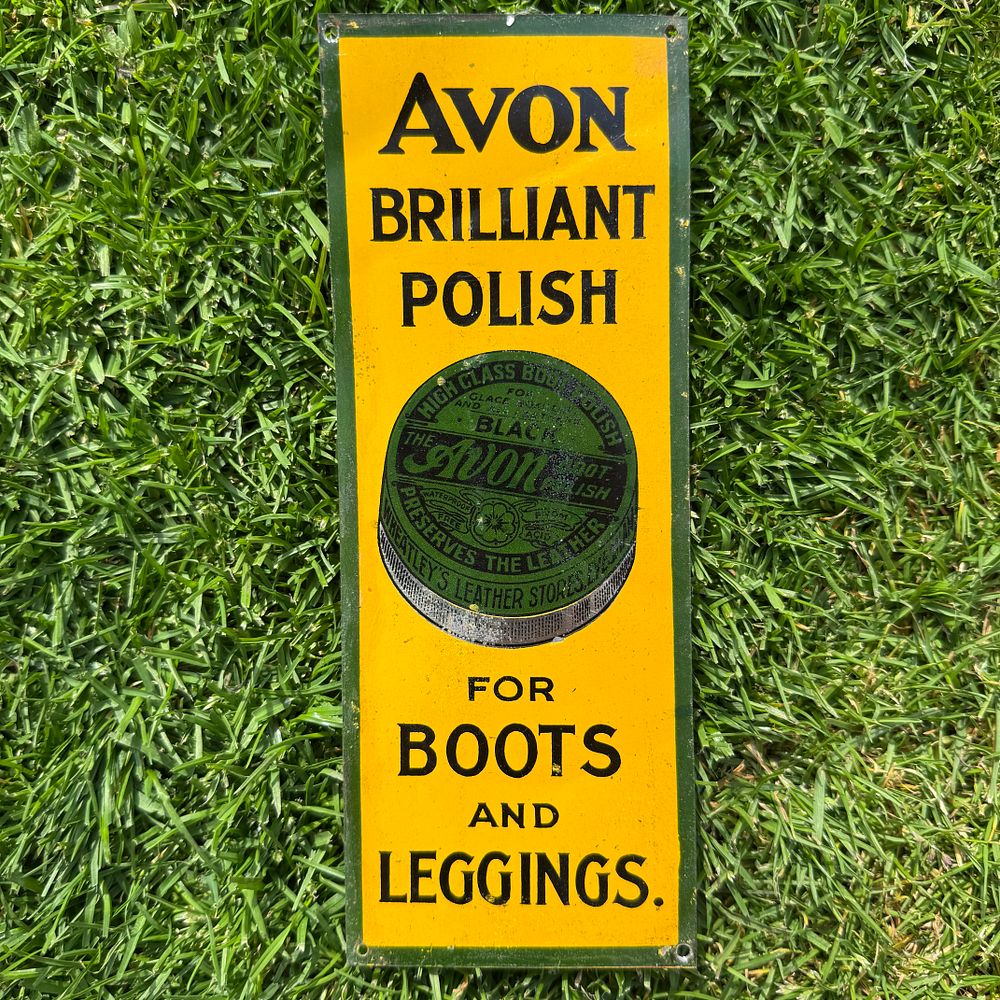 Lot 145: Avon Brilliant Polish Advertising Door Push Sign