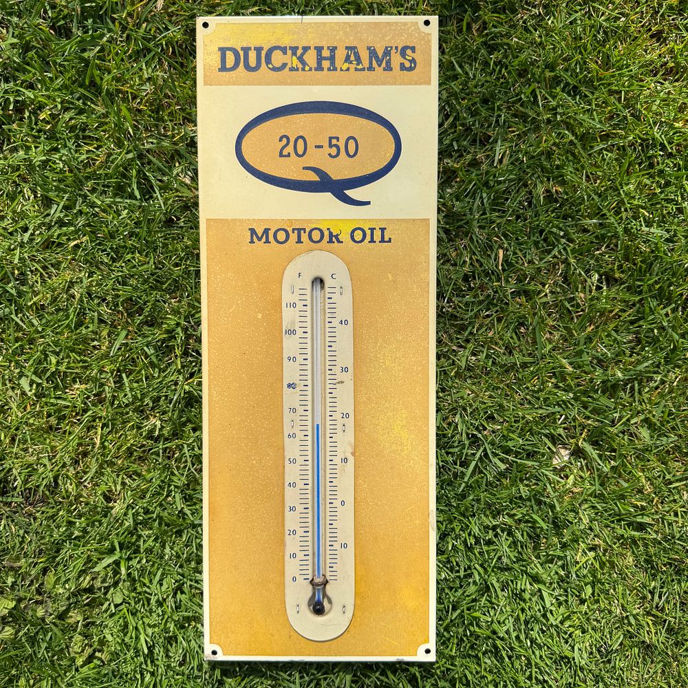 Lot 208: Duckham's Motor Oil Advertising Thermometer
