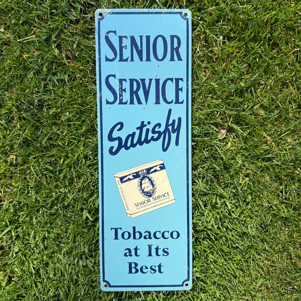Lot 152: Senior Service Tobacco Advertising Fingerplate