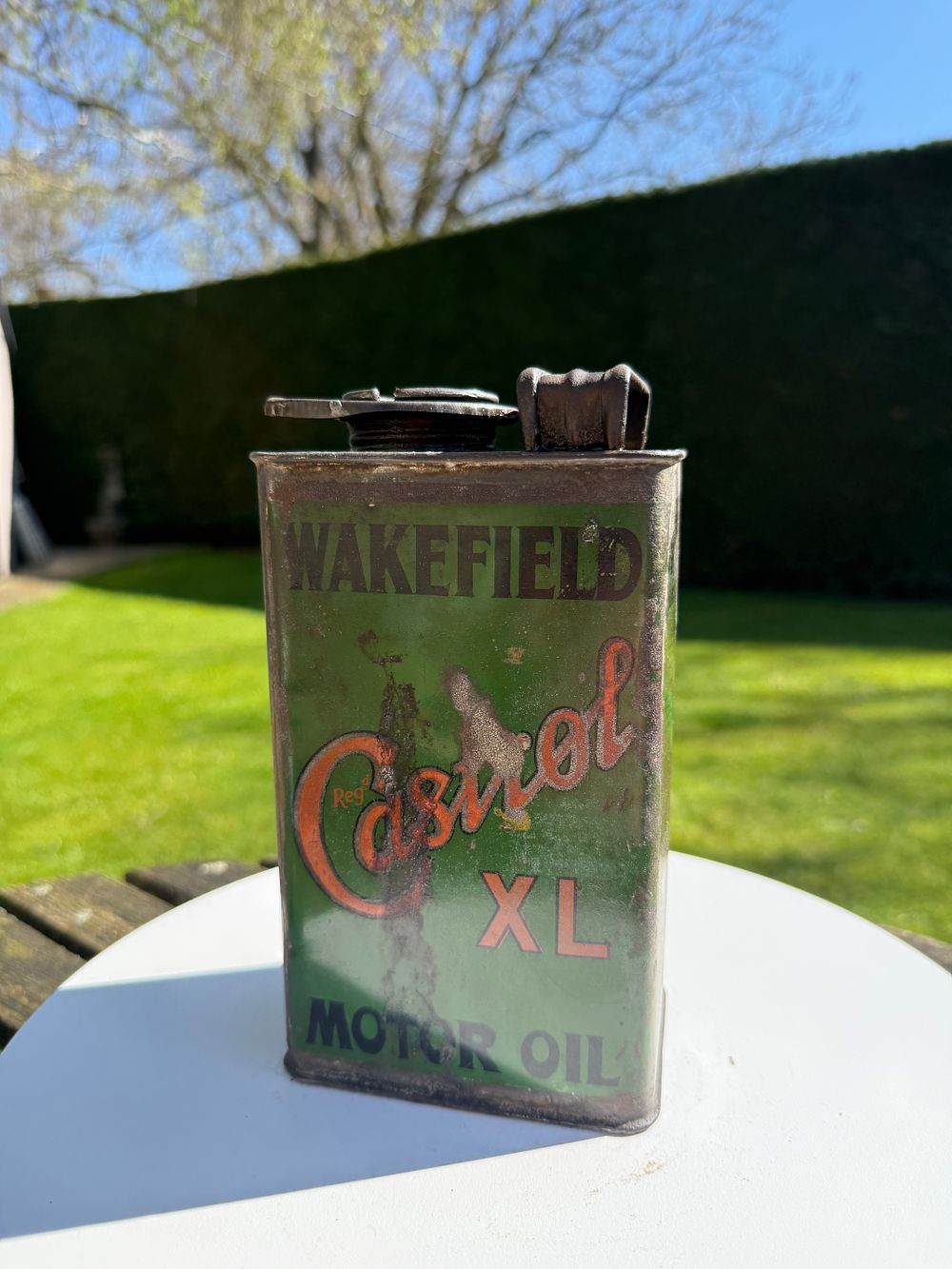 Lot 48: Wakefield Castrol XL Motor Oil Tin With Original Contents