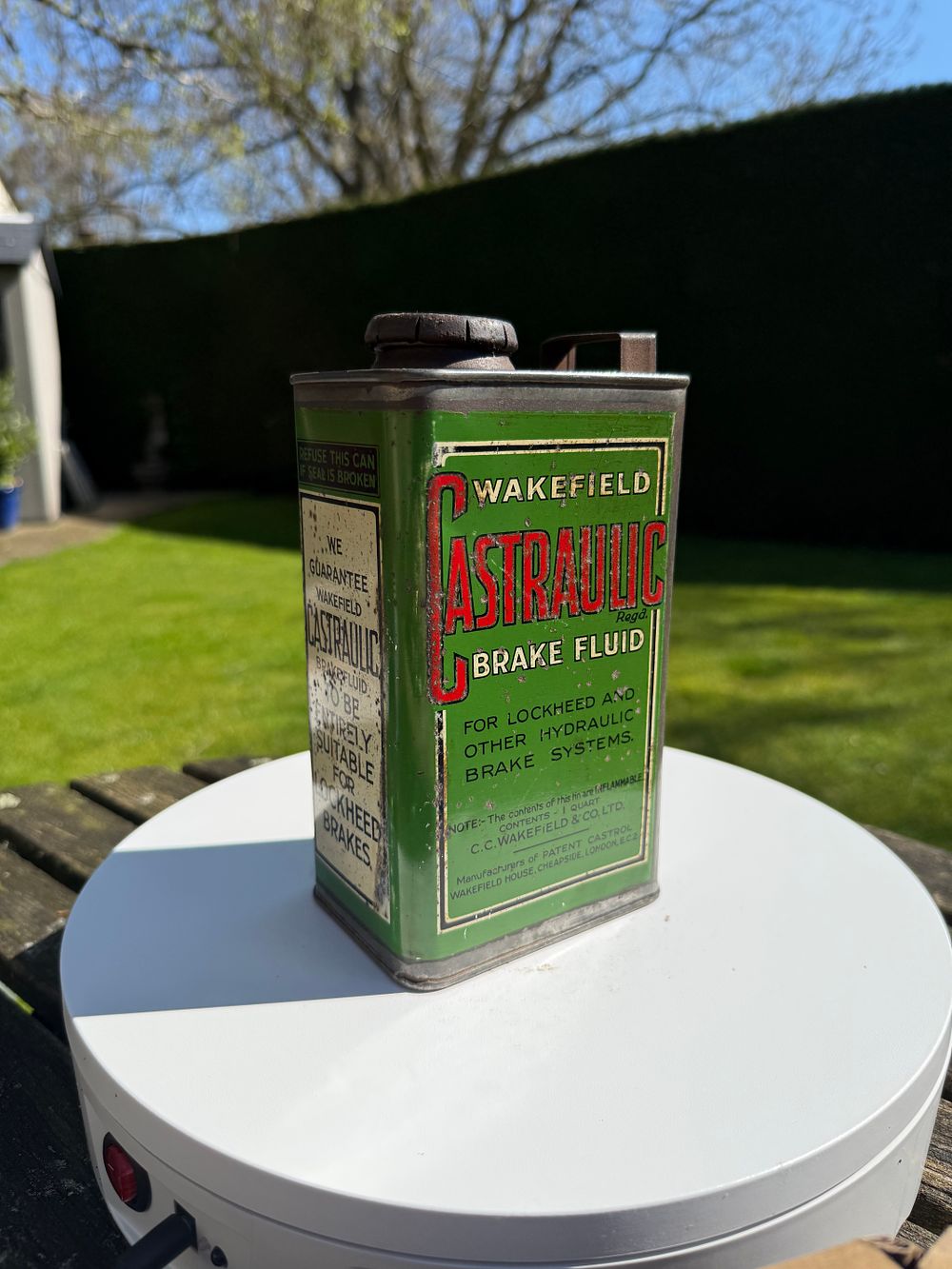 Lot 133: Wakefield Castraulic Brake Fluid Tin