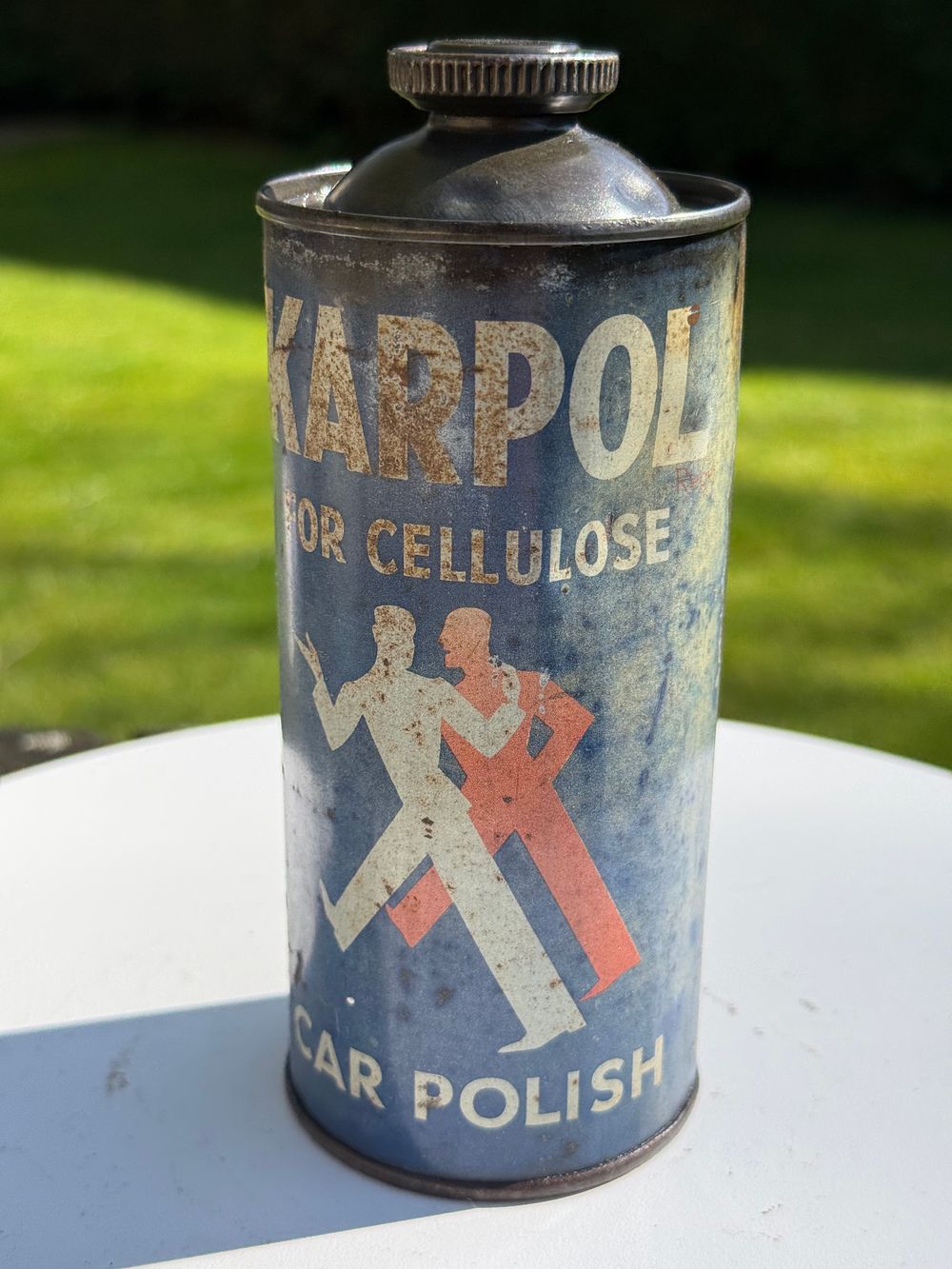 Lot 33: Karpol Car Polish Tin