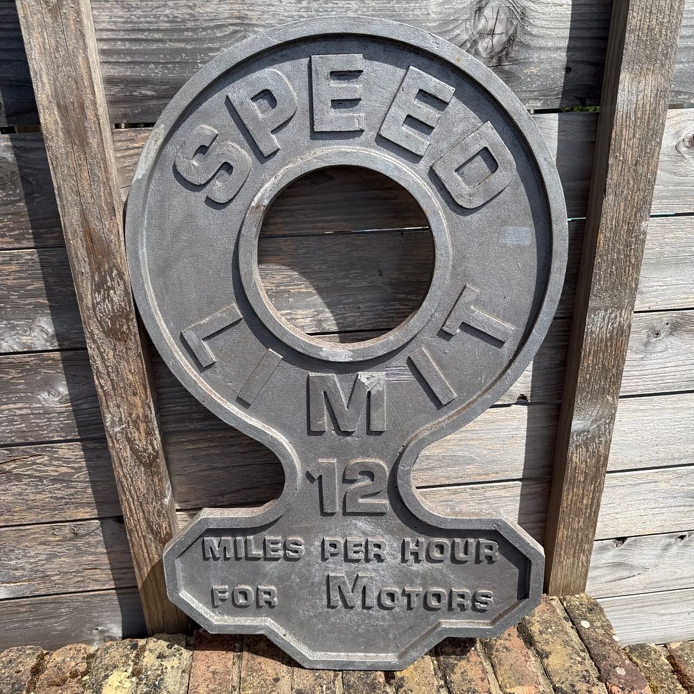 Lot 461: 12 MPH Speed Limit Road Sign