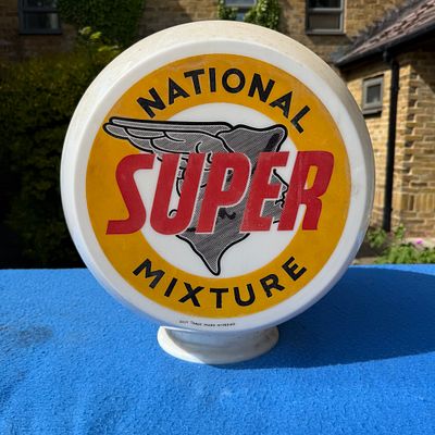National Super Mixture Petrol Pump Globe