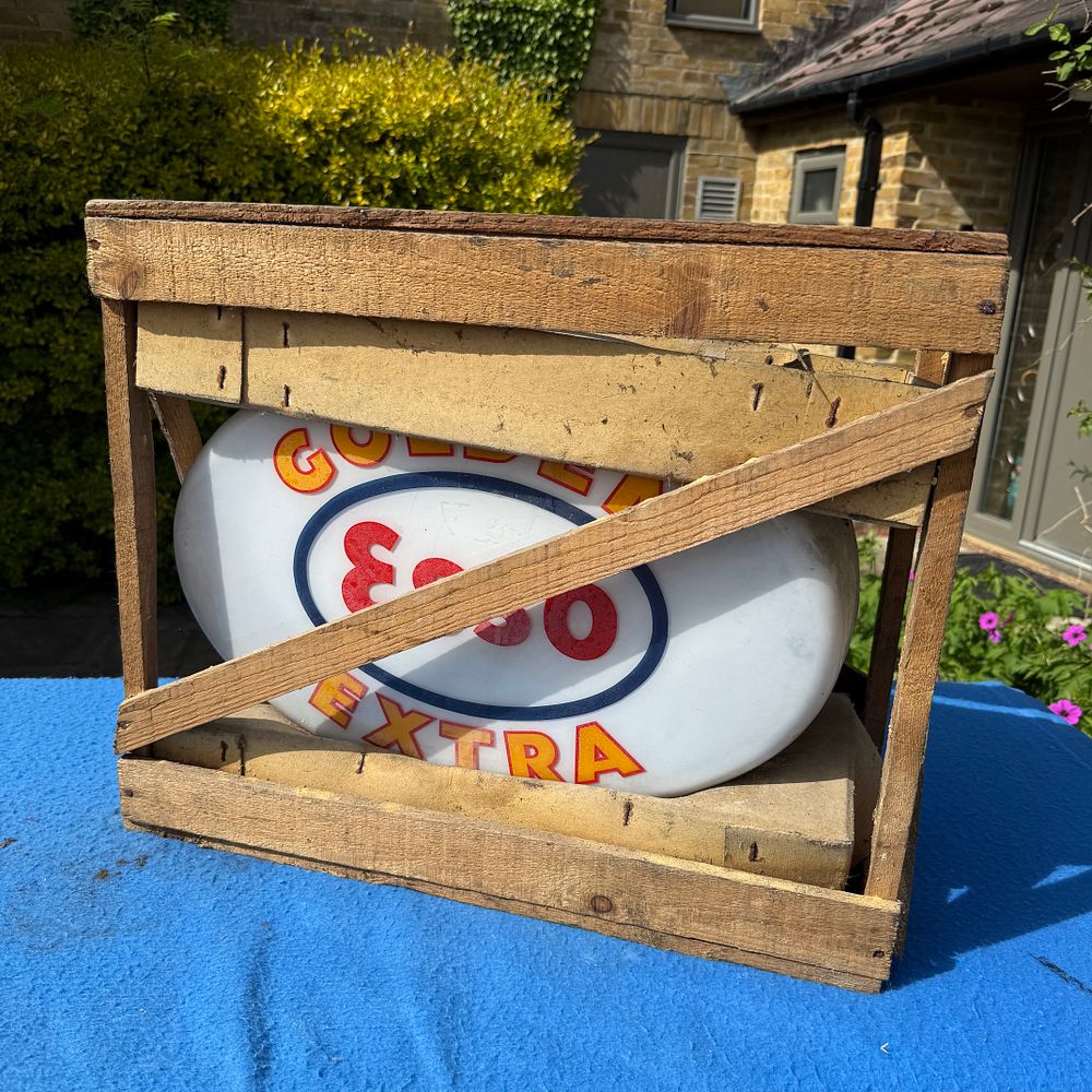 Lot 469: Esso Golden Extra Petrol Pump Globe