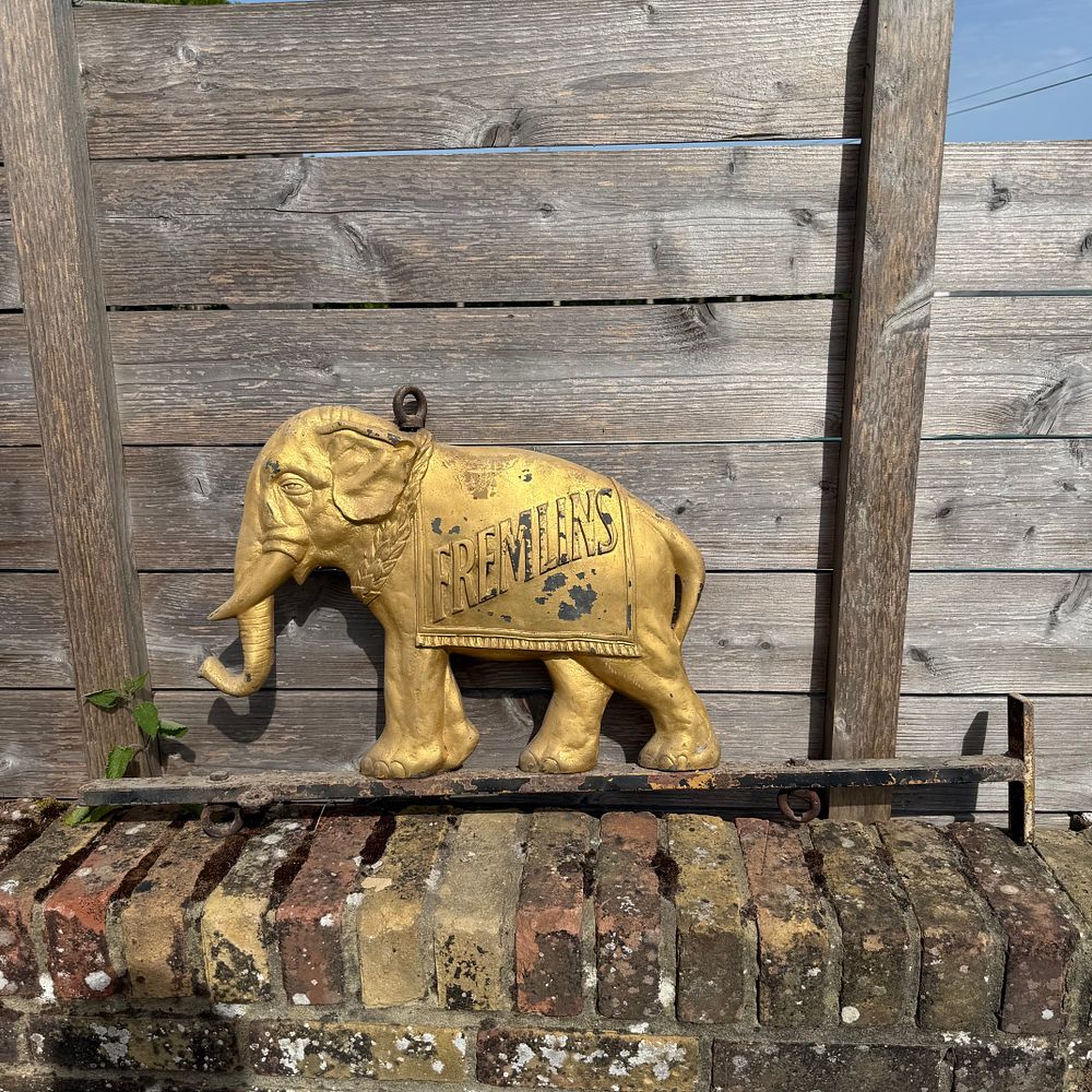 Lot 420: Fremlins Advertising Elephant Sign
