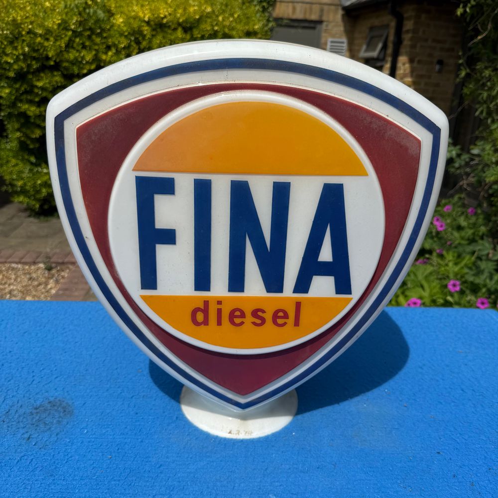 Lot 472: FINA Diesel Petrol Pump Globe