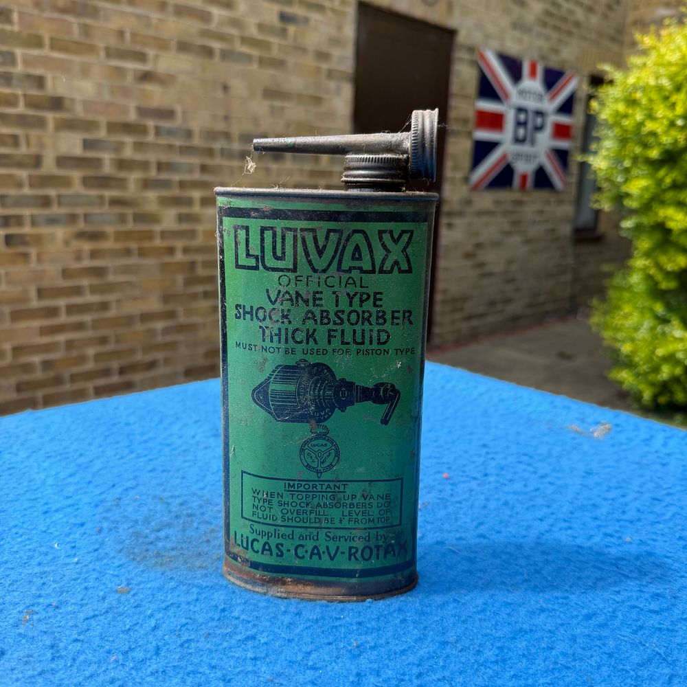 Lot 559: Luvax Shock Absorber Fluid Motor Oil Tin