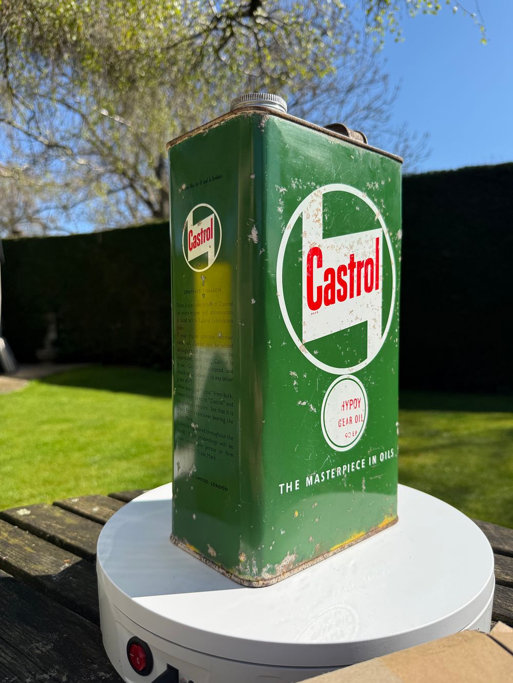 Lot 137: Castrol Hypoy Gear Oil Motor Oil Tin