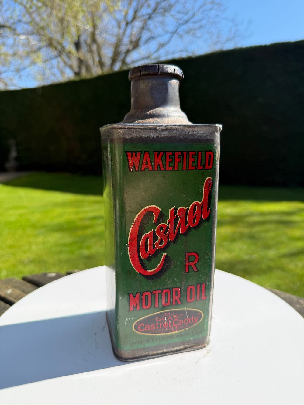 Lot 126: Wakefield Castrol R Motor Oil Tin