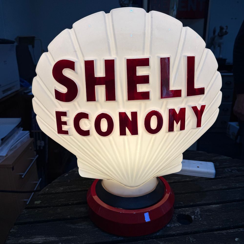 Lot 111: Shell Economy Petrol Pump Globe