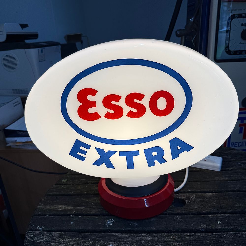 Lot 170: Esso Extra Petrol Pump Globe