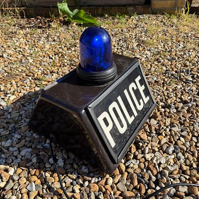 Radiotelecommunications Police Illuminated Advertising Sign