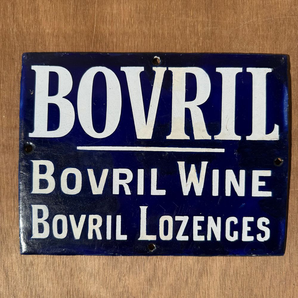 Lot 320: Bovril Enamel Advertising Sign