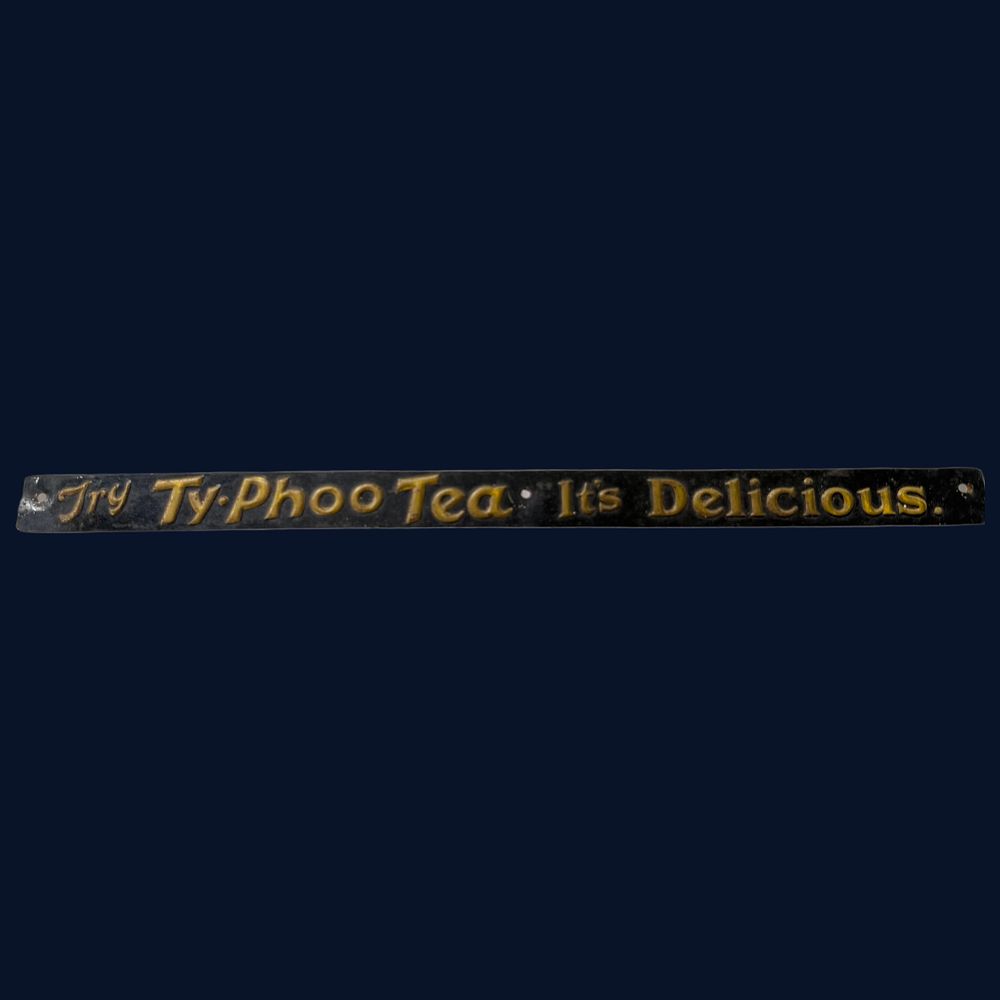 Lot 12: Ty-Phoo Tea Metal Advertising Shelfstrip