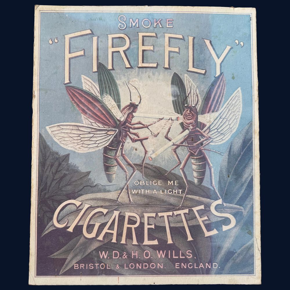 Lot 15: Firefly Cigarettes W.D. & H.O. Wills Advertising Showcard