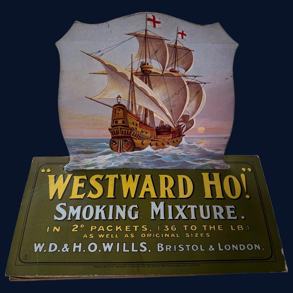 Lot 25: Westward Ho! Smoking Mixture Advertising Showcard