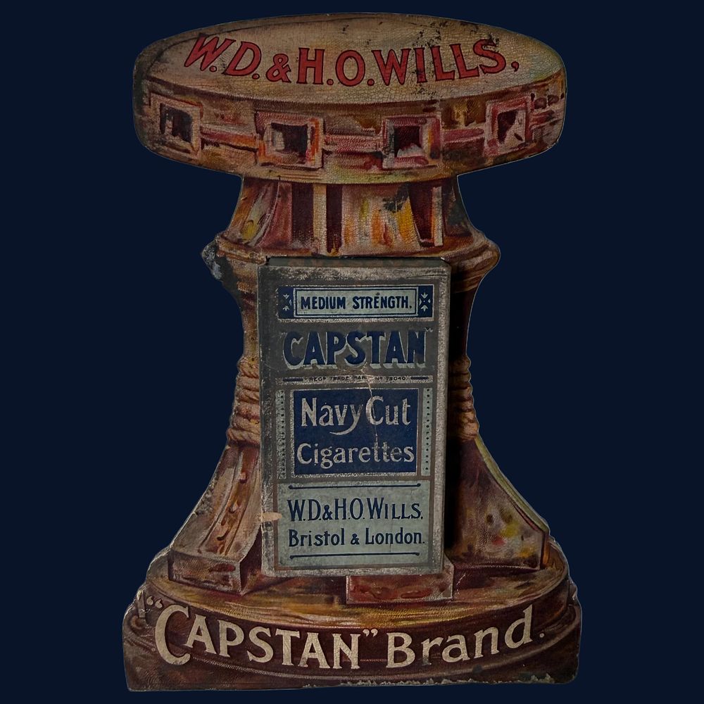 Lot 27: Wills Capstan Navy Cut Cigarettes Advertising Showcard