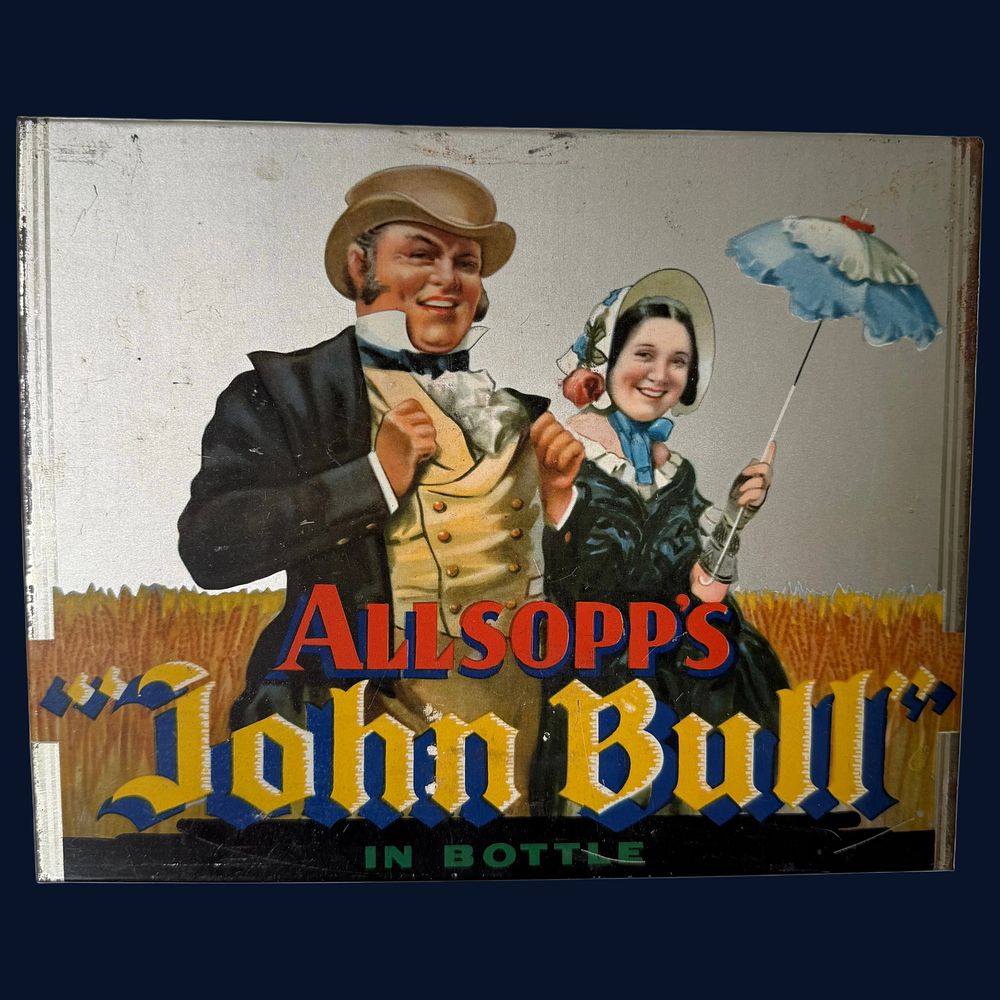 Lot 33: Allsopp's John Bull Advertising Showcard